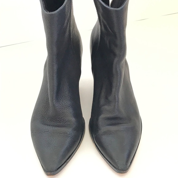 DOLCE VITA Issa Ankle Boots Leather Pointed Toe Black Women’s Size 9.5 Booties - Picture 3 of 16